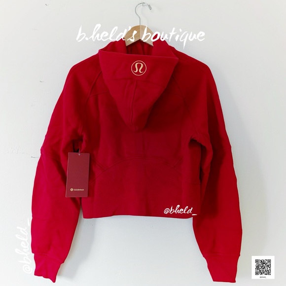 lululemon Lunar New Year Scuba Oversized Half-Zip Hoodie Dark Red Size XS/S NWT - Picture 10 of 15